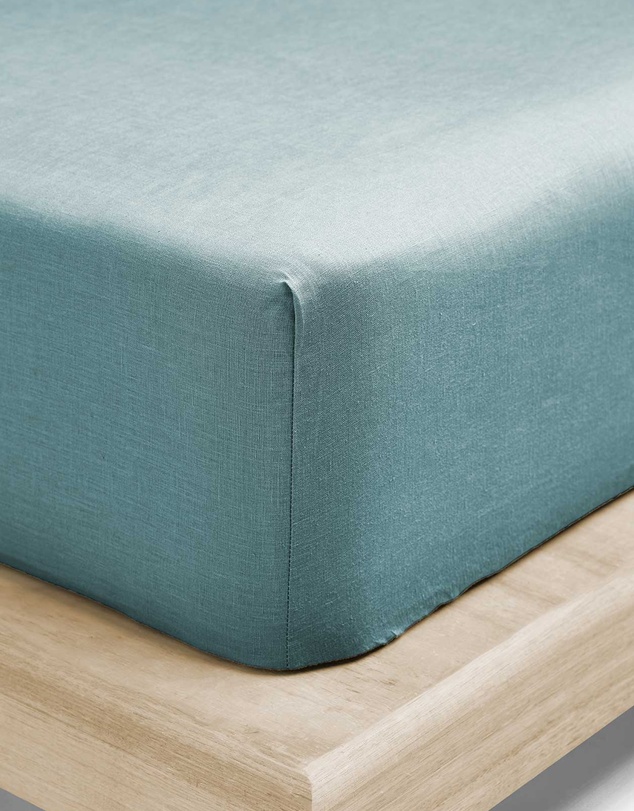 Aura Home - Emile Linen Fitted Sheet
