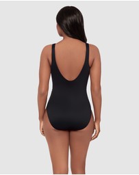 Miraclesuit Swimwear  - Costa D'Oro Temptress Plunge Neck Shaping Swimsuit