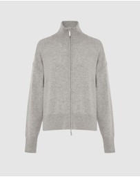 Huntly - Margot Cashmere Zip Jacket