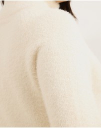 Atmos&Here Curvy - Cia Half Zipper Fluffy Turtleneck Sweater