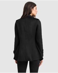 Belle & Bloom - Bad Girl Wool Blend Moto Coat
