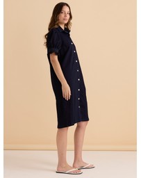 Betty Basics - Scallop Denim Dress