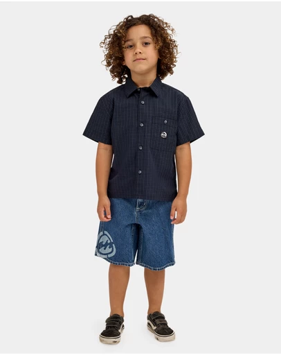 Billabong - Boys 2 to 7 Groms Spec 73 Baggy Denim Shorts