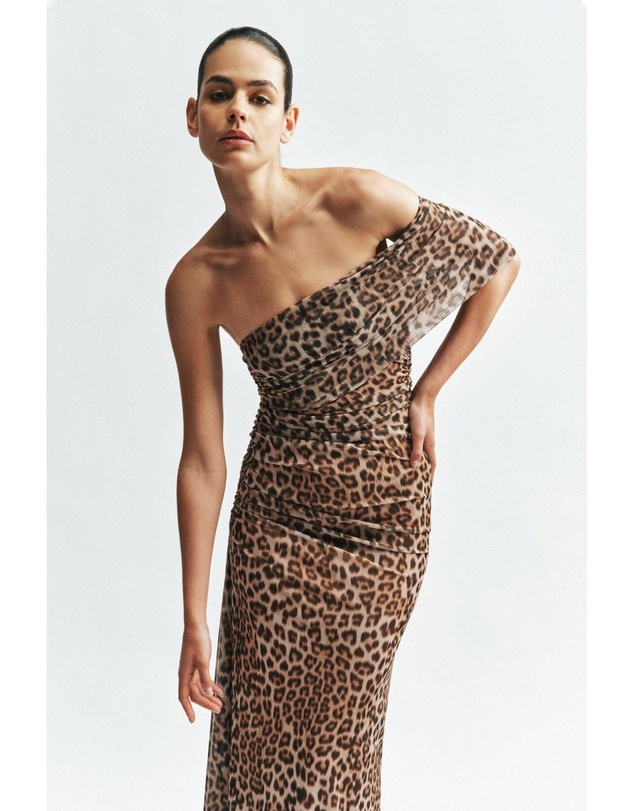 Bardot - Calia Printed Mesh Maxi Dress