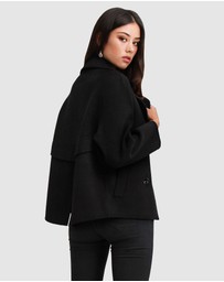 Belle & Bloom - I'm Yours Wool Blend Peacoat