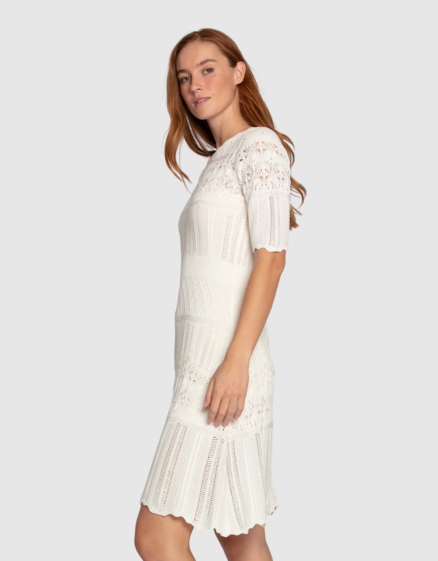 Belle & Bloom - Everbloom Crochet Mini Dress