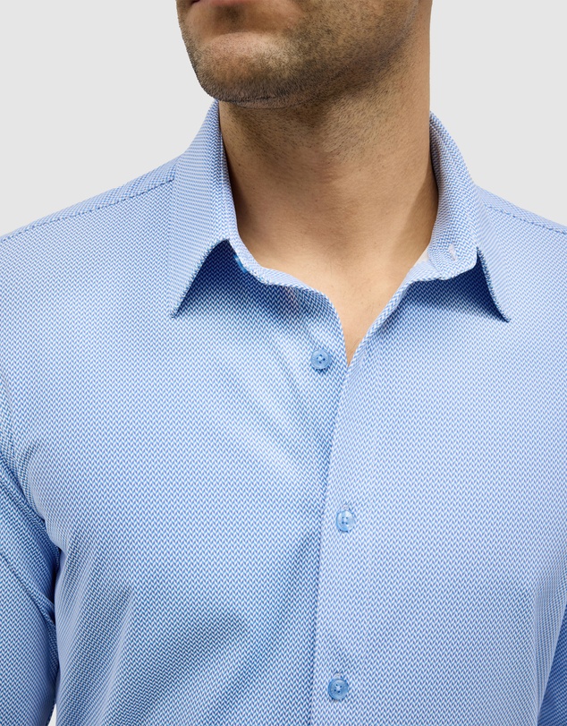Politix - Micro-geo Travel Long Sleeve Shirt
