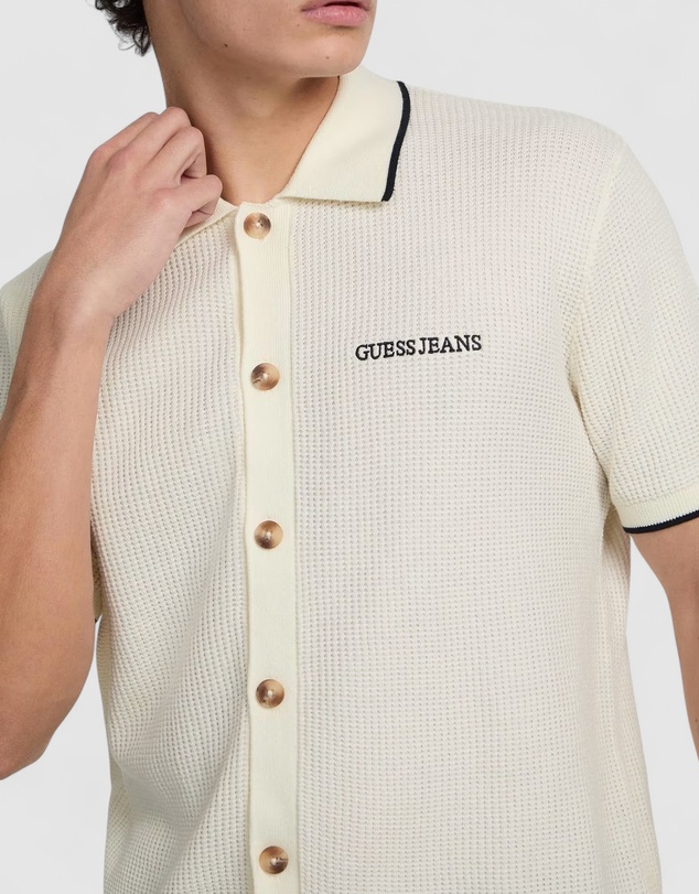 GUESS Jeans - GUESS JEANS Short Sleeve Polo Cardigan