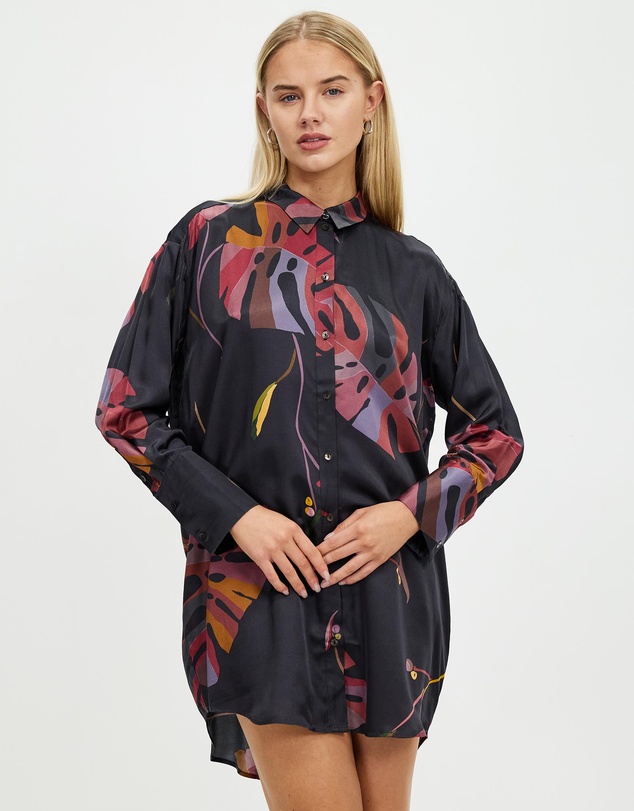 Grace Willow - Jasmine Silk Shirt Dress