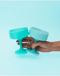 porter green - mecc | silicone unbreakable cocktail glasses