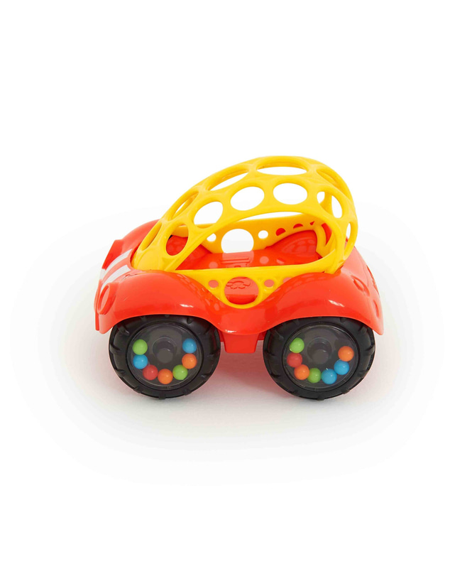 Oball - Rattle Roll Red Buggie Toy