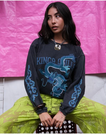 KINGA CSILLA - Rex Dragon Roses LS Tee