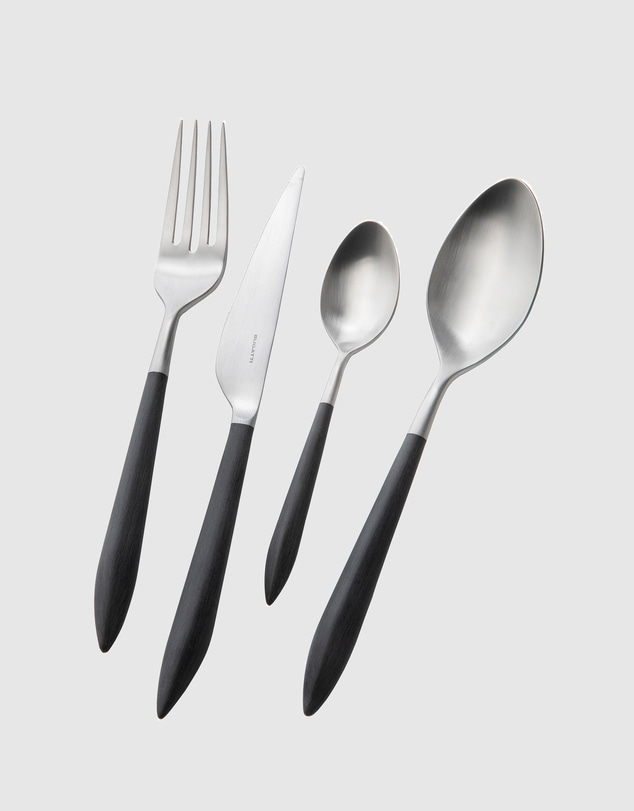 Bugatti - Ares Cutlery Set 16-piece - Black