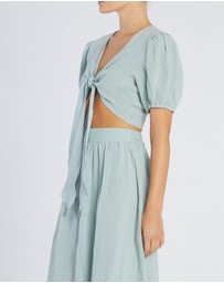 Amelius - Saloma Linen Crop Top