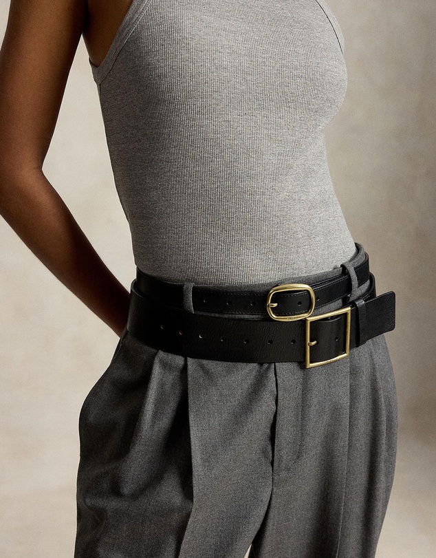 Polo Ralph Lauren - Square-Buckle Wide Leather Belt
