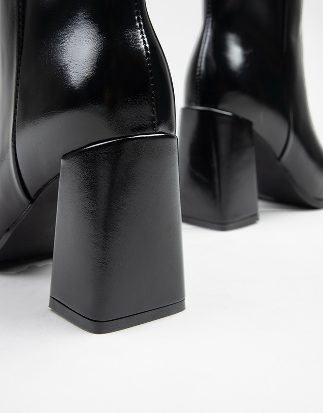 RAID - Hermine high block heeled boots in black