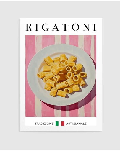 Olive et Oriel - Rigatoni by Andreas Magnusson Art Print