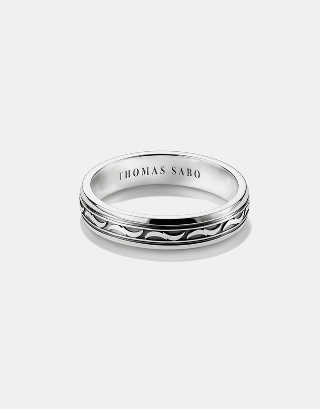THOMAS SABO - THOMAS SABO Band Ring with Engraved Pattern
