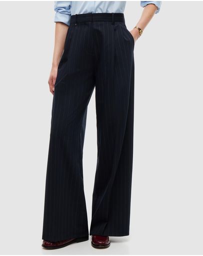 Navy Pinstripe