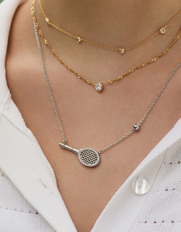 Wanderlust + Co - Tennis Your Way Necklace