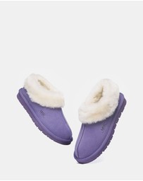 EVERAU - Australian Shepherd Ugg Homey Slipper Cow Leather Upper House Shoes