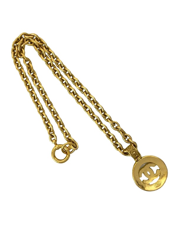 Pre-Loved by Azura Reborn - Pre-Loved CC Gold Plated Medallion Chain Necklace