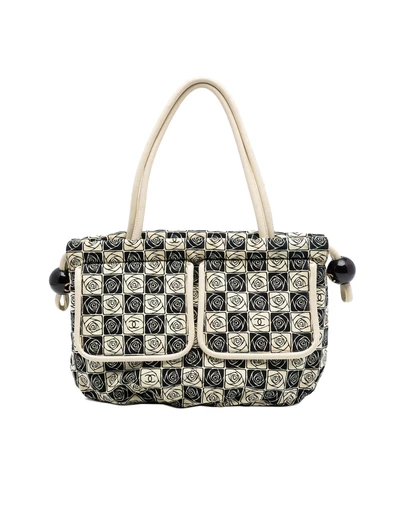 Pre-Loved by Azura Reborn - Pre-Loved Camellia Canvas Coco Ball Tote