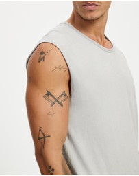 Surrounded By Ghosts - The Graftonite Asymmetrical Cotton Tail Muscle T-Shirt