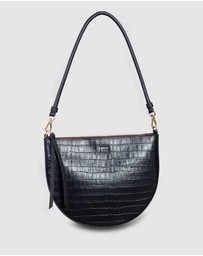 SABEN - Gani Shoulder Bag Black Croc