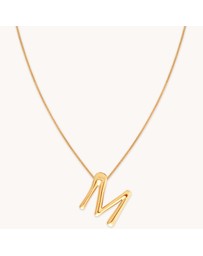 Astrid & Miyu - Initial Bold Pendant 18ct Necklace