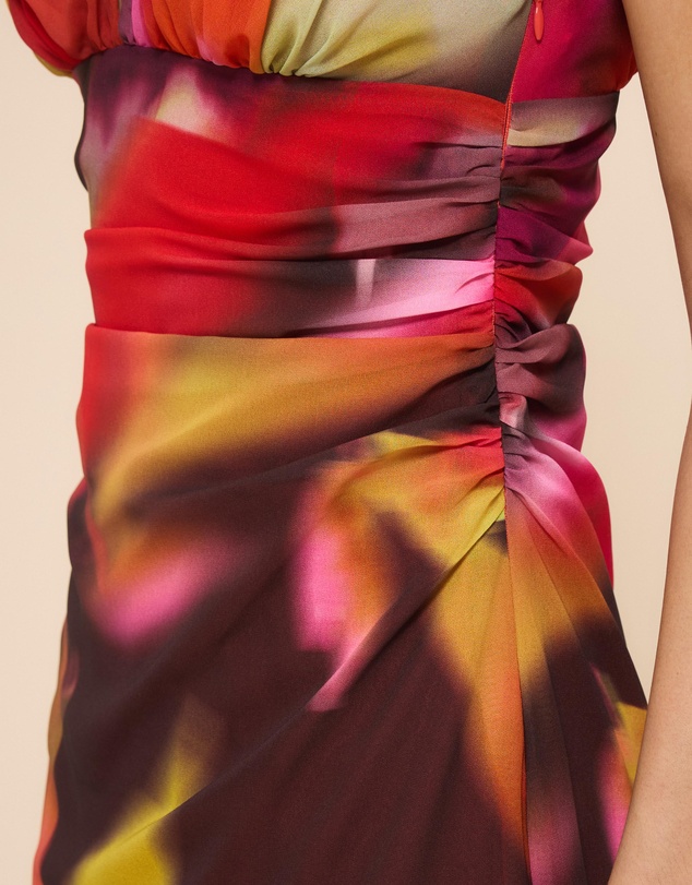 CHANCERY - Jo V-Neck Gathered Maxi Dress