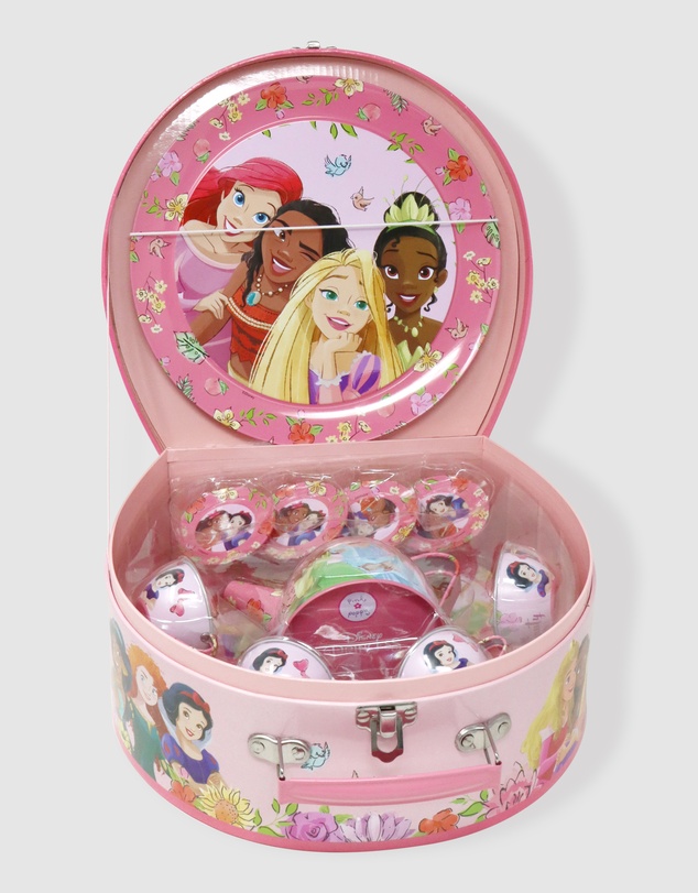 Disney Princess by Pink Poppy - Disney Princess Forever Friends 14 Piece Tea Set in Carry Case