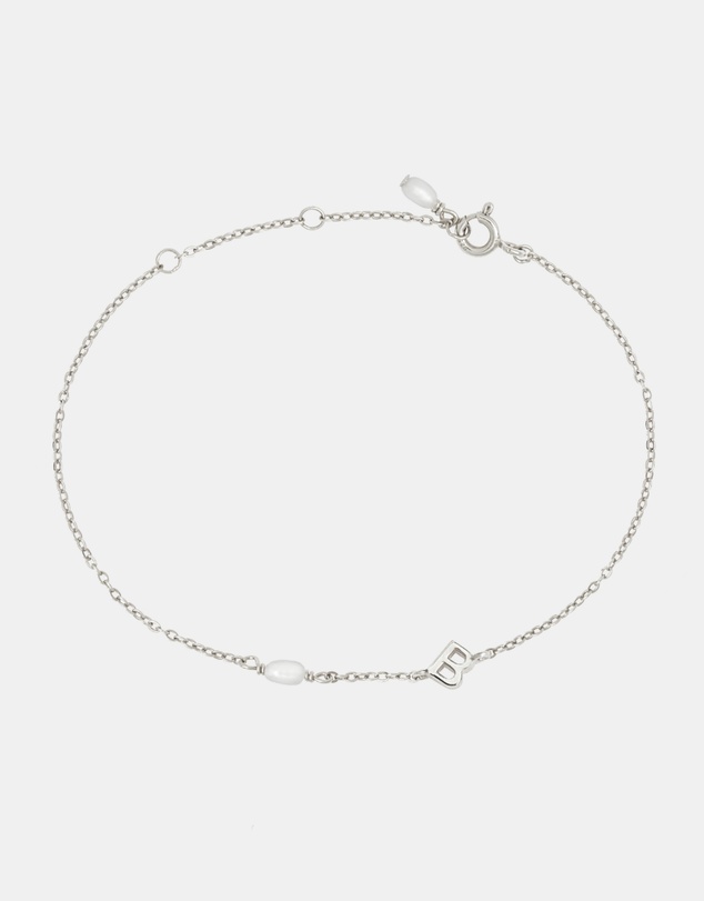 SAINT VALENTINE - Pearl Letter Bracelet - Silver