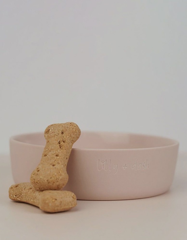 Lilly + Dash - Dog Food Water Ceramic Bowl
