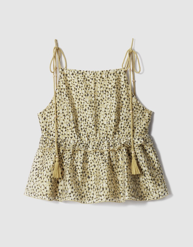 & Other Stories - Peplum-Frill Strap Top