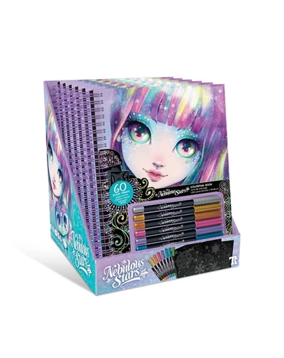 Nebulous Stars - Isador Black Pages Colouring Book