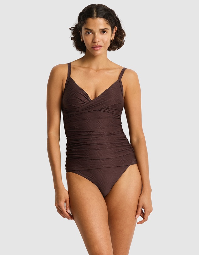 Sea Level Australia - Zen Cross Front Scoop Back Tankini