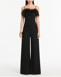 Carla Zampatti - Black Crepe Palazzo Pant