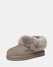 EVERAU - Australian Shepherd Ugg Kids Homey Slipper Cow Suede Upper House Shoes