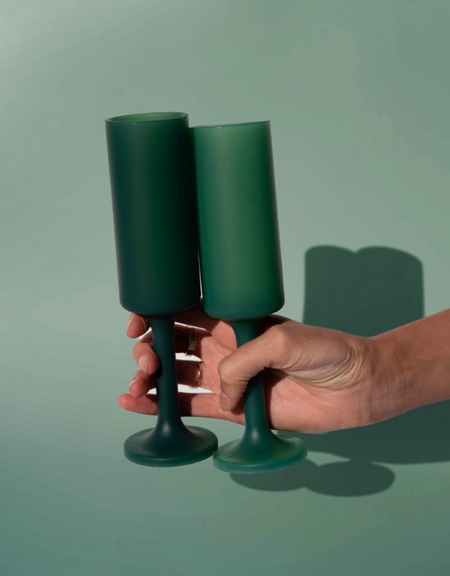 porter green - seff | silicone unbreakable champagne flutes