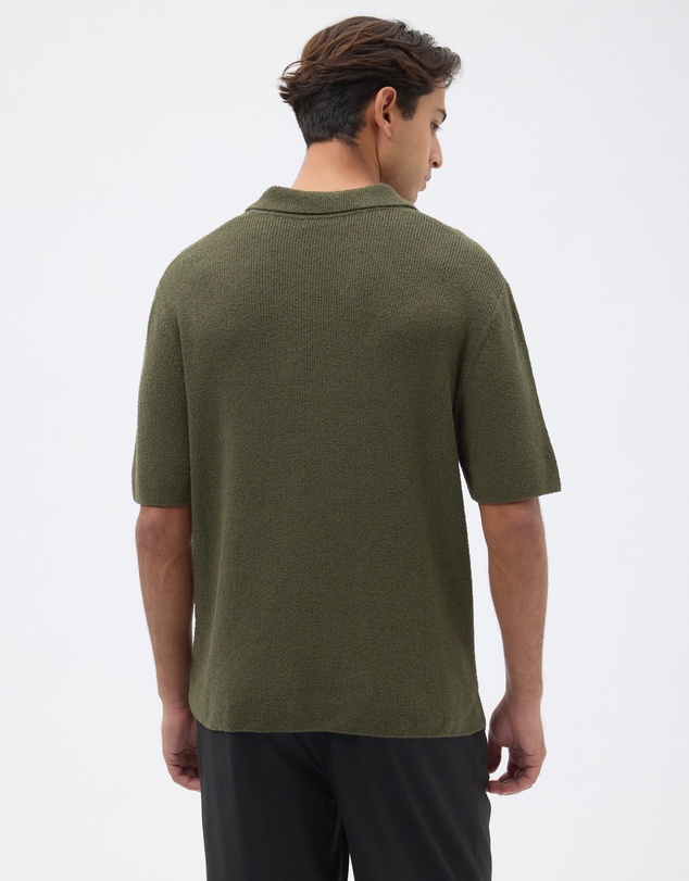AERE - Organic Cotton Knit Boucle Polo