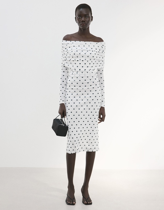 Polka Dot Bandeau Dress by M.N.G Online | THE ICONIC | Australia