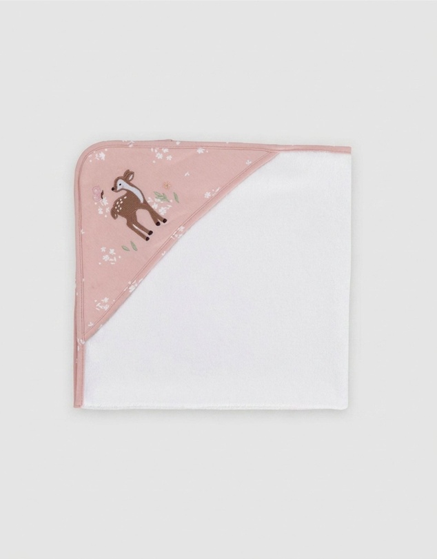 Living Textiles - Organic Hooded Towel - Fawn Fables