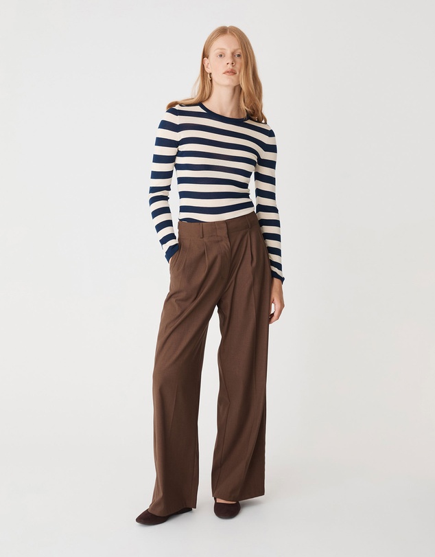 Forcast - Lana Stripe Knit Top