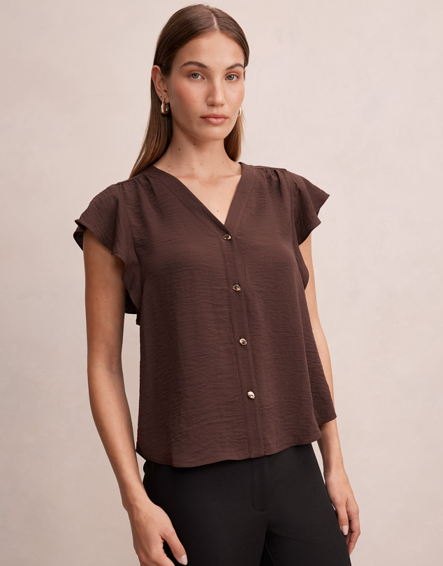 Forever New - Cecilia Flutter Sleeves Blouse