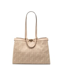 Pre-Loved by Azura Reborn - Pre-Loved Zucca Embroidered Canvas Peekaboo X Tote