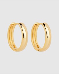 Najo - Lumière Yellow Gold Hoop Earrings