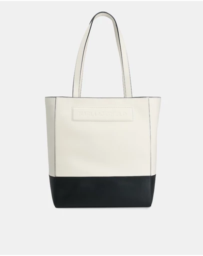 Karl Lagerfeld - Ikon K Leather Medium Tote Bag