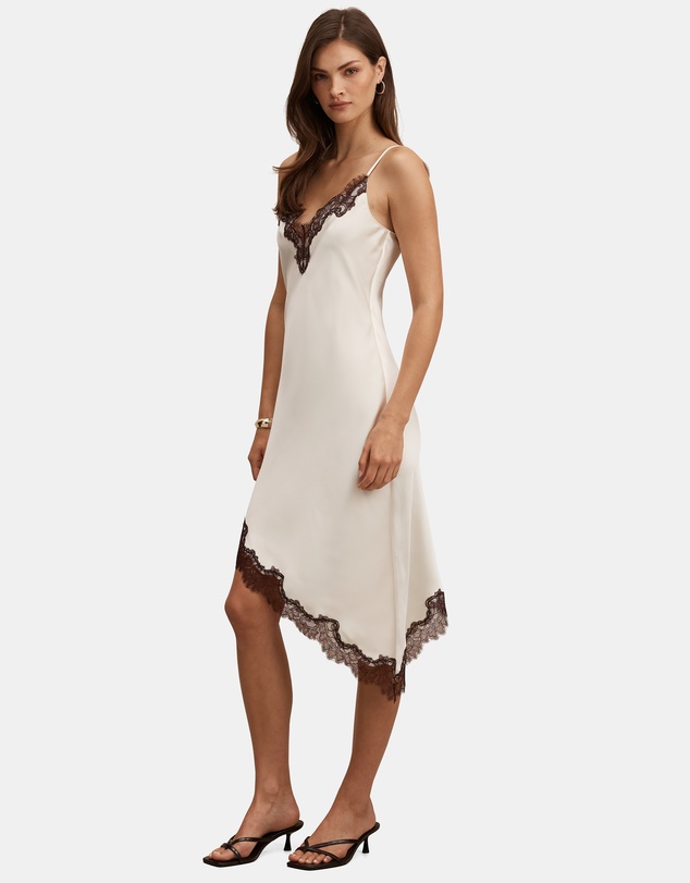 Forever New - Posie Asymmetrical Lace Slip Dress