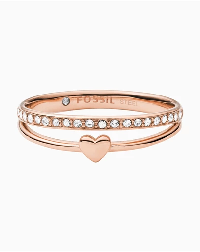Fossil - Jewelry Rose Gold Tone Ring
